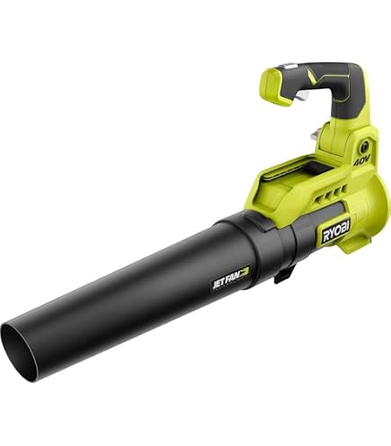 リョウビのポータブルブロワー Amazon.com: Ryobi 40-Volt Baretool Lithium-Ion Cordless Jet Fan